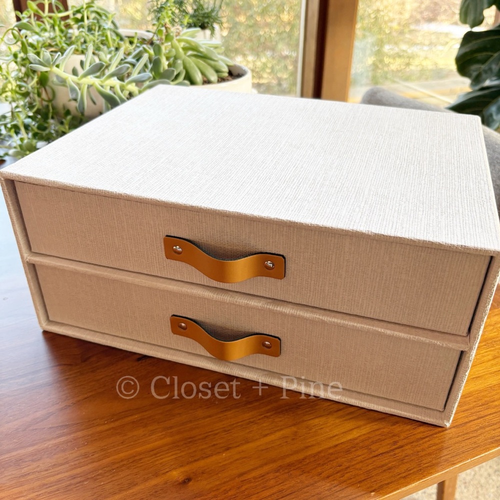 The Container Store Bigso Marten Parchment Paper Drawers Paper Organizer Office - Picture 2 of 10